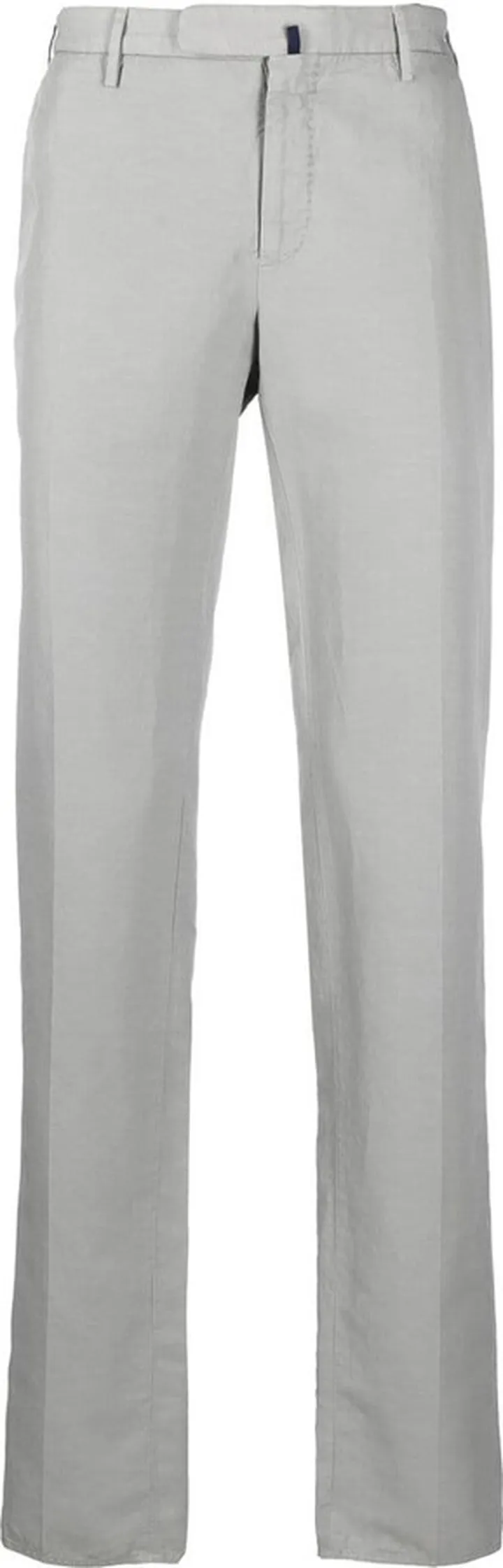 Straight-Leg Linen-Cotton Trousers