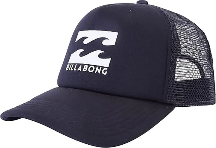Billabong Men's Classic Trucker Hat (Black White) Traditional Hats