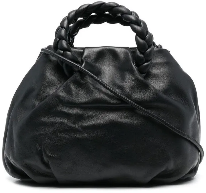 Braided-Strap Detail Tote Bag