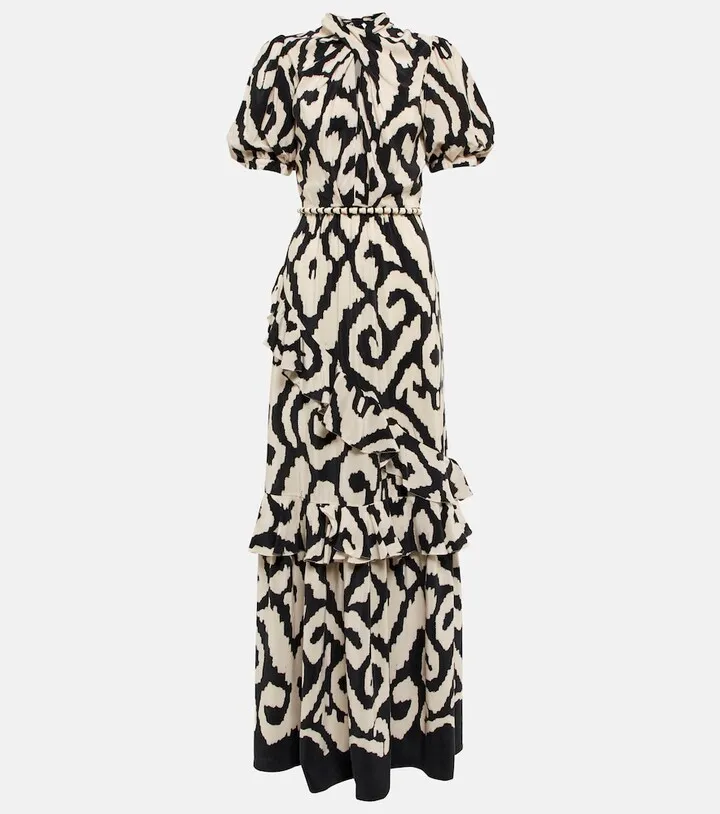 Bollywood News silk maxi dress