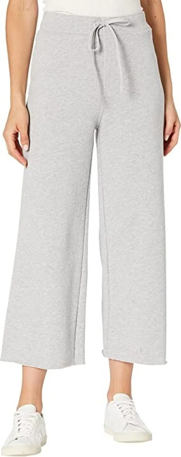 Carbon38 French Terry Capri Sweatpants (Heather Grey) Women's Clothing