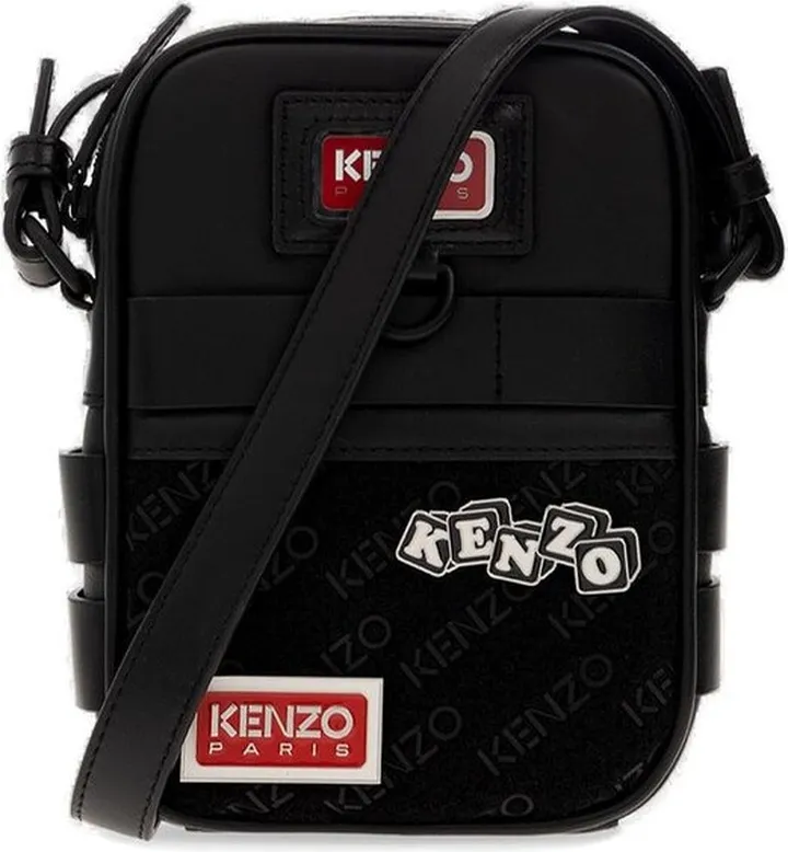 Kenzo Logo Patch Zipped Small Crossbody Bag