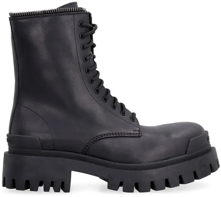 Balenciaga Lace-Up Combat Boots