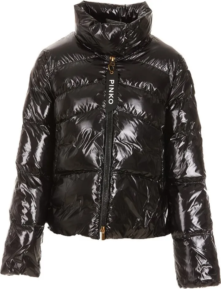 Pinko Logo Detailed Padded Hooded Jacket
