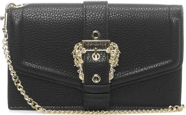 Versace Jeans Couture Logo-Buckle Chain-Linked Crossbody Bag
