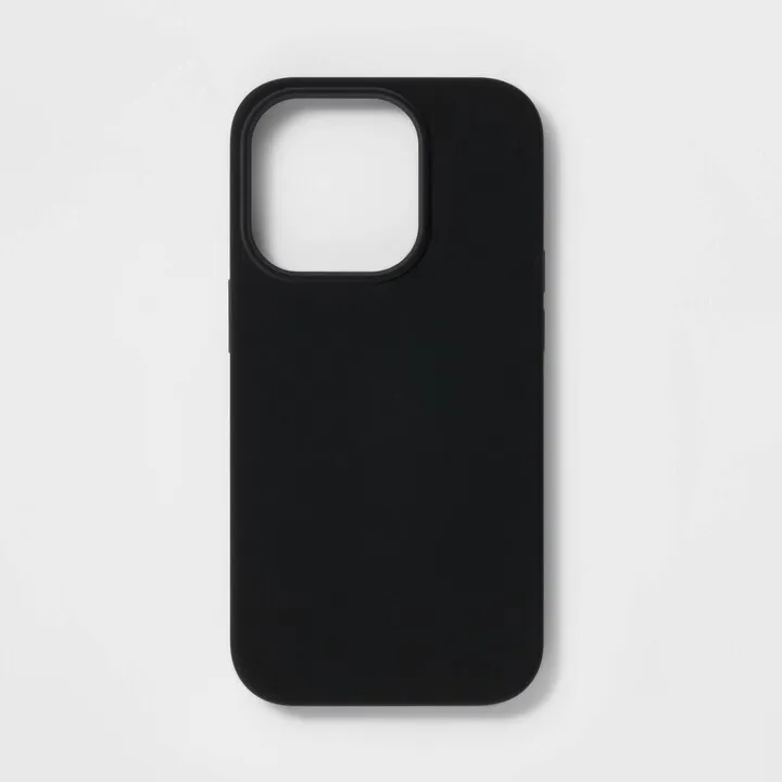 Apple iPhone 14 Pro Magnetic Case - heyday™ Black Silicone