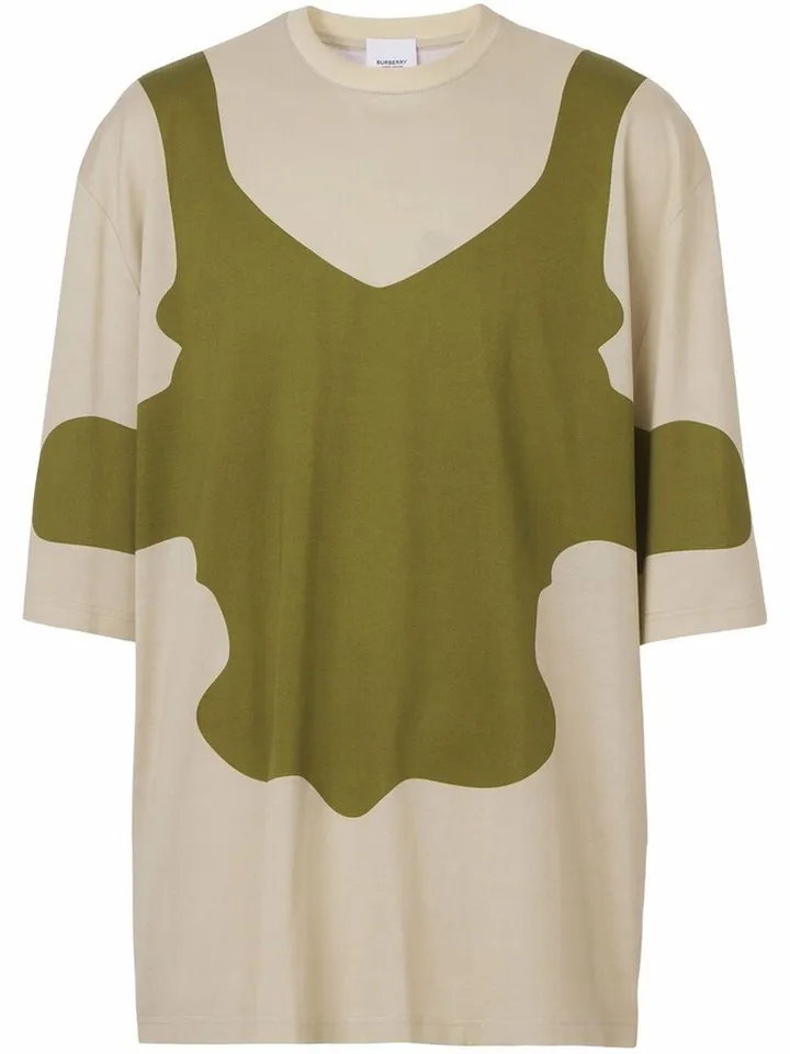 Reconstructed print T-shirt