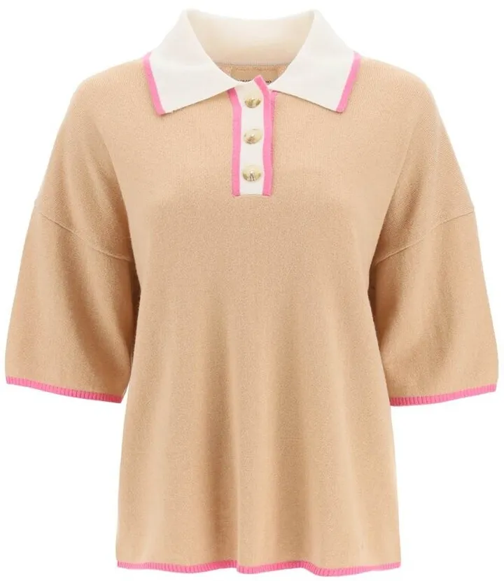 Loulou Studio Arun Knit Polo Shirt