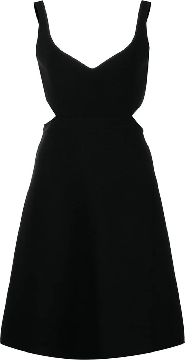 Cut-Out Flared Mini Dress