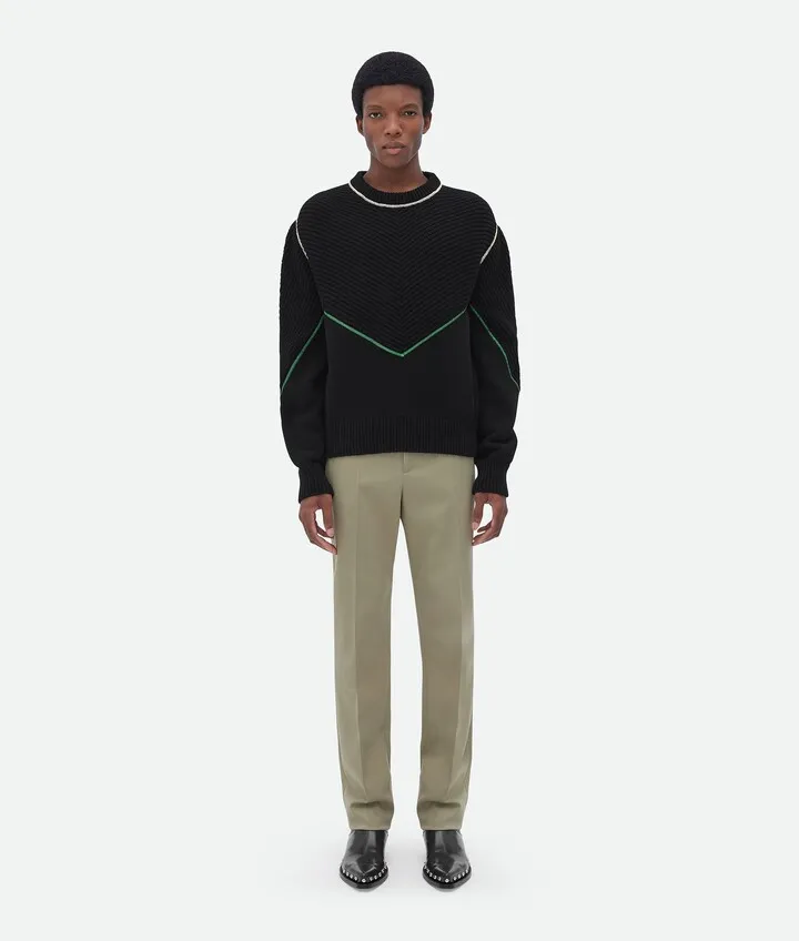 Wool Cashmere Overlock Jumper