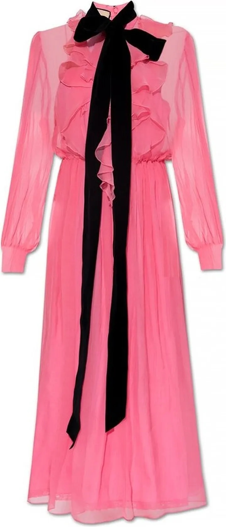Gucci Ruched Midi Dress