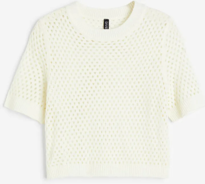 Hole-knit Top