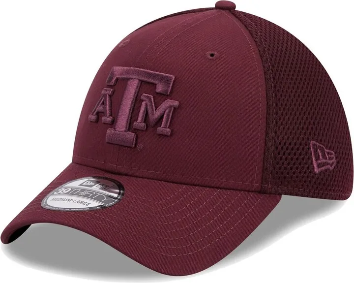 Men's New Era Maroon Texas A & M Aggies Team Neo Tonal 39THIRTY Flex Hat