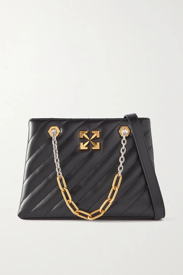Off-White - Jackhammer 25 Quilted Leather Shoulder Bag - Black