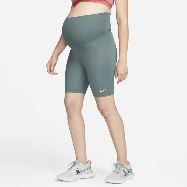 Nike Women's One (M) 7" Biker Shorts (Maternity) in Grey