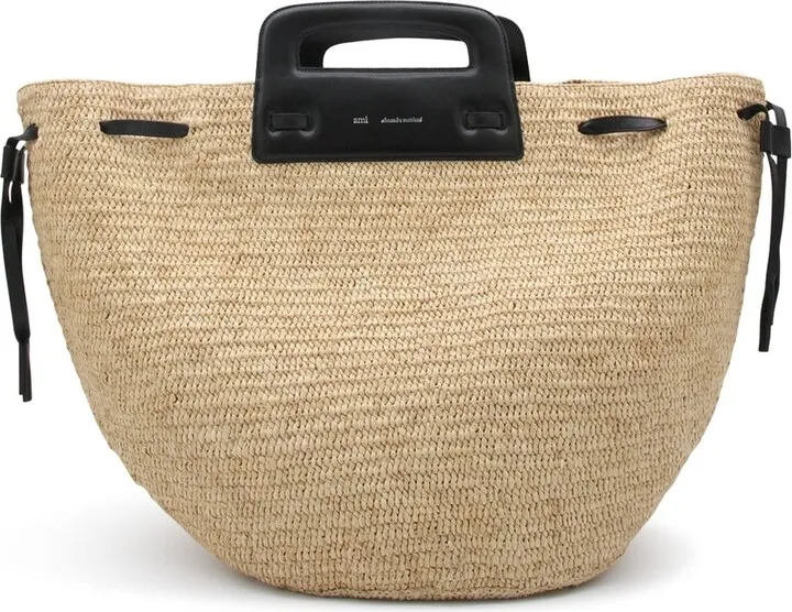 AMI Logo Printed Drawstring Tote Bag