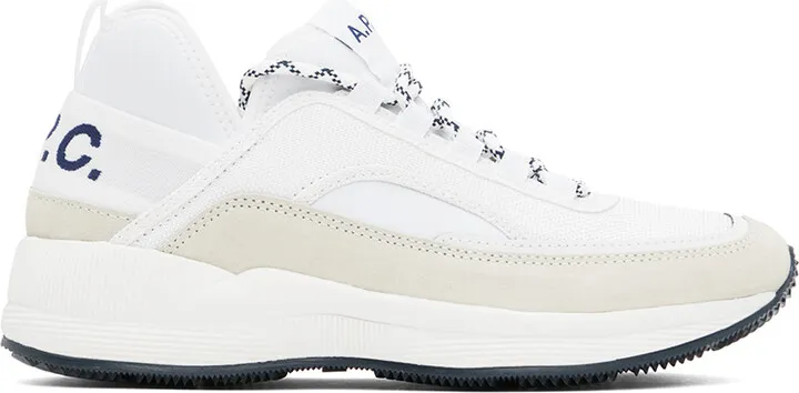 A.P.C. White Run Around Sneakers