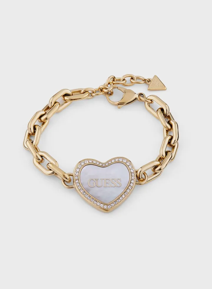 Big Hollow Heart Bracelet