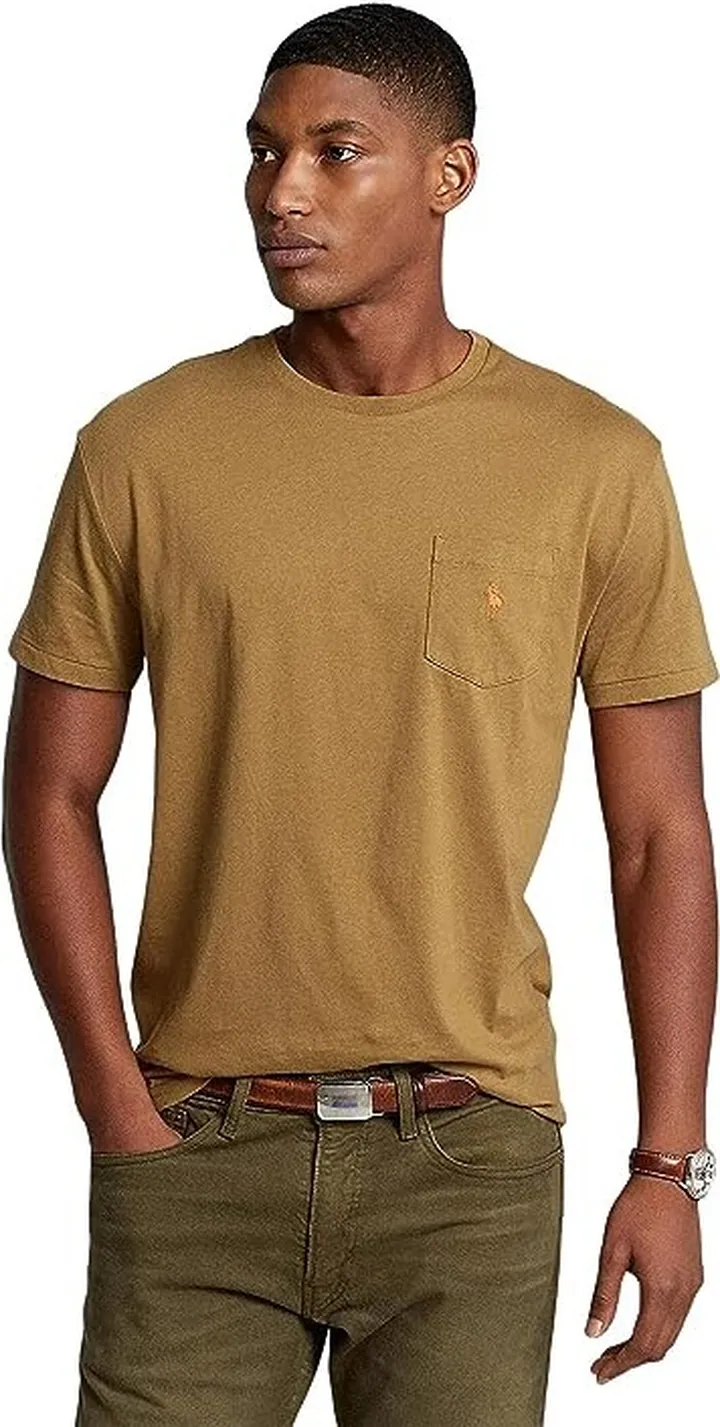 Polo Ralph Lauren Classic Fit Jersey Pocket T-Shirt (New Ghurka) Men's Clothing