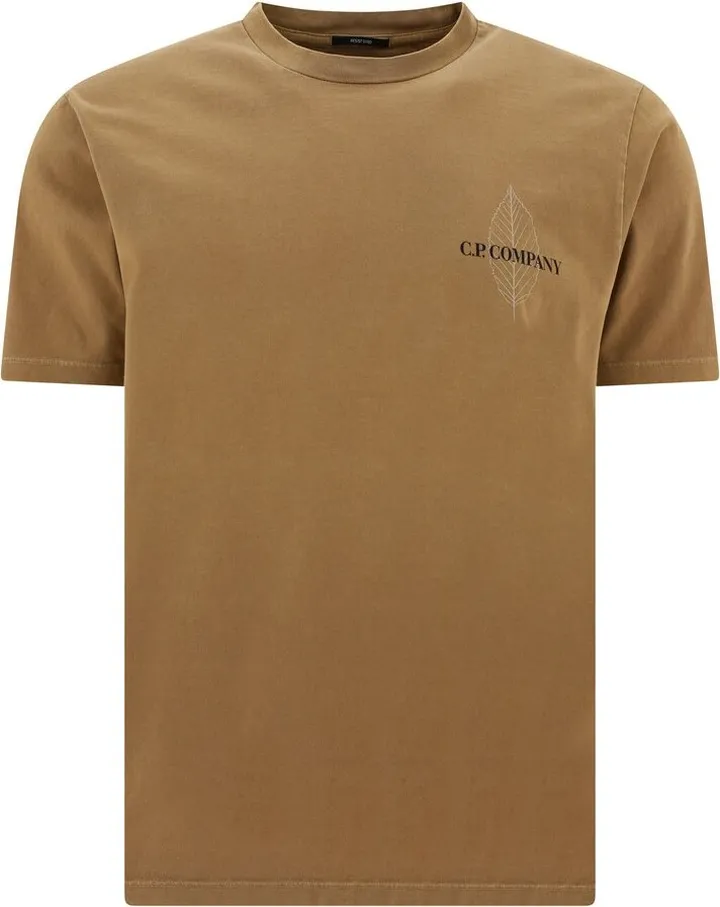 C.P. Company Logo Printed Crewneck T-Shirt