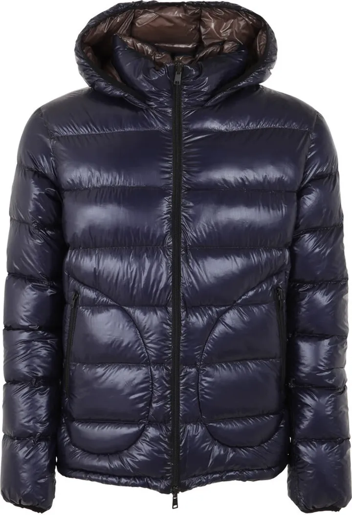 Down Bomber Jacket With Hood