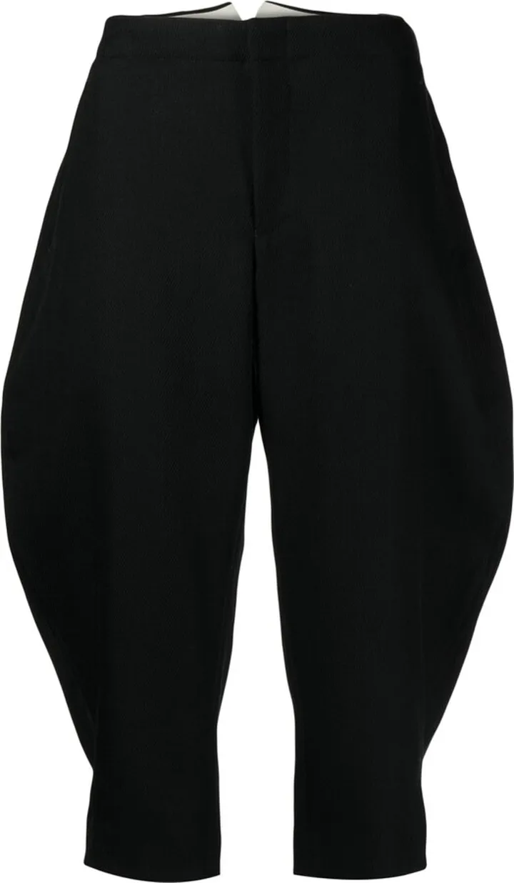 Wool Cropped Trousers