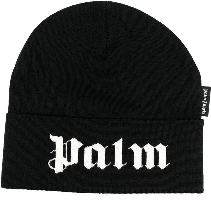 Intarsia-Knit Logo Beanie