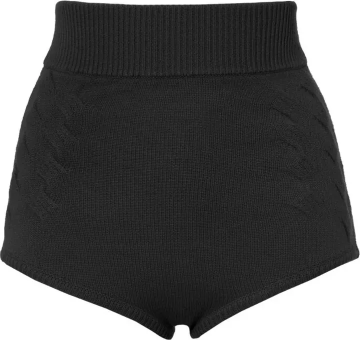 Cashmere In Love Cashmere-Wool High-Waist Shorts