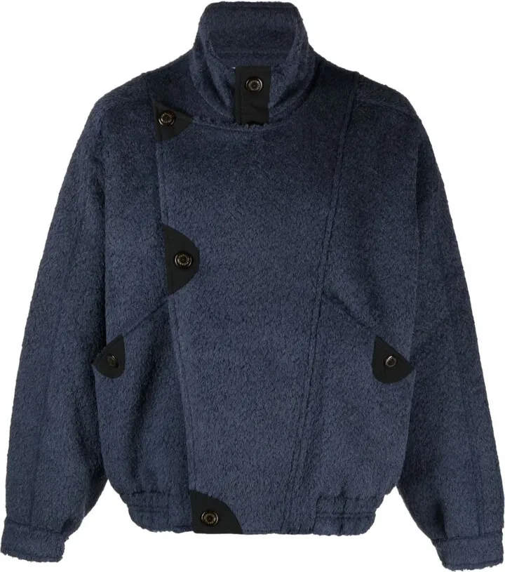 Blue Maersk Shearling Bomber Jacket