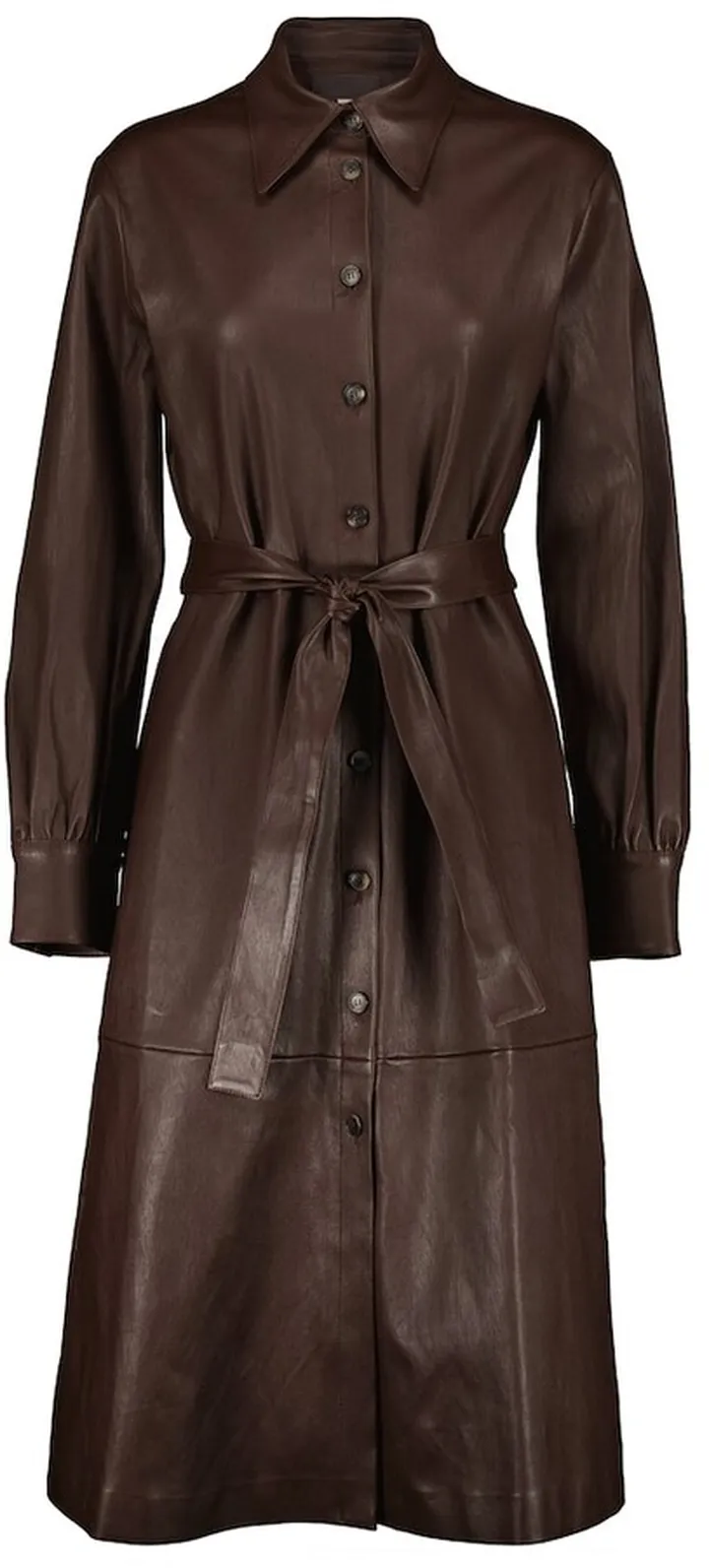 Nine leather midi dress