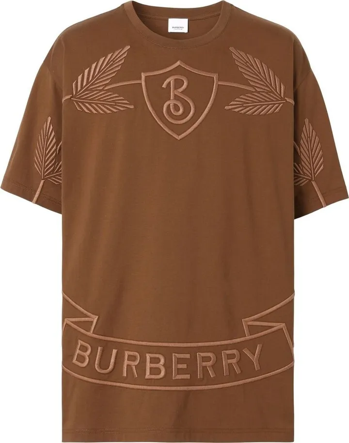 logo-embroidered short-sleeved T-shirt