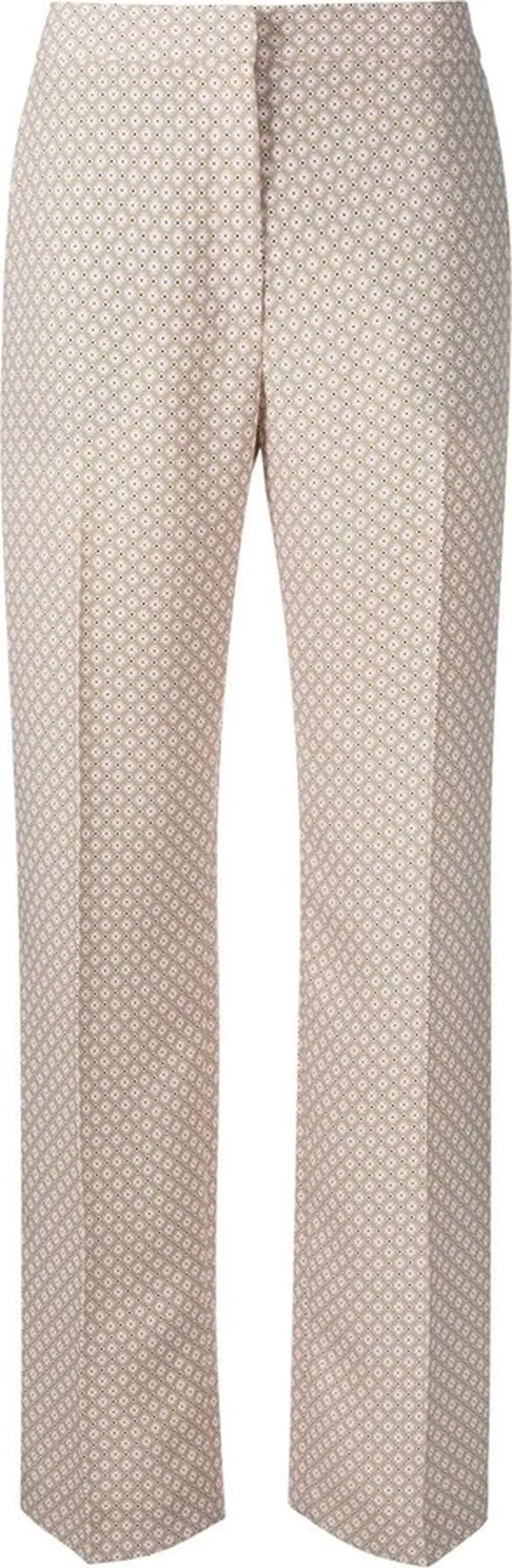 Floral-Print Straight Trousers