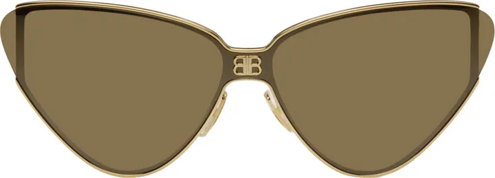 Balenciaga Gold Cat-Eye Sunglasses
