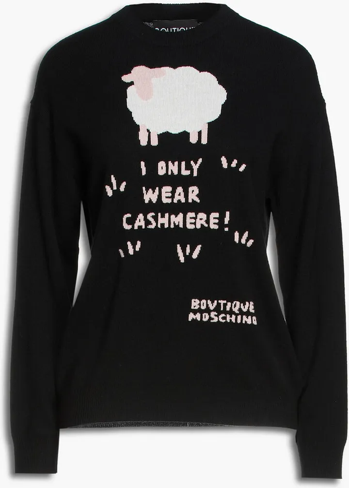 Intarsia wool and cashmere-blend sweater