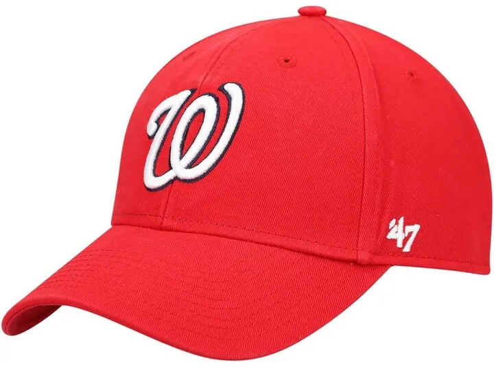 Men's Red Washington Nationals Legend Mvp Adjustable Hat
