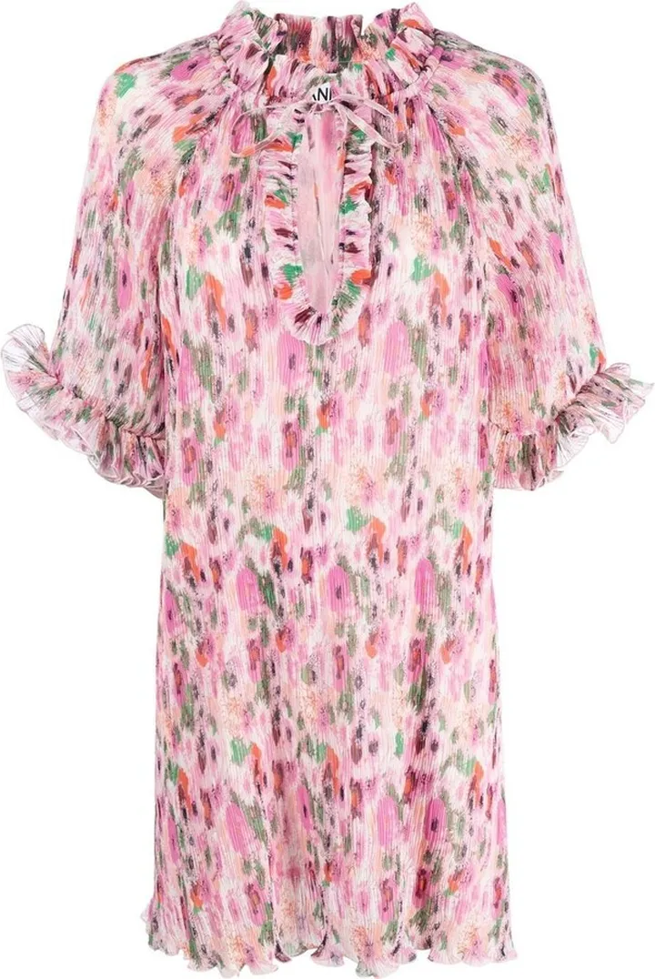 Floral-Print Minidress