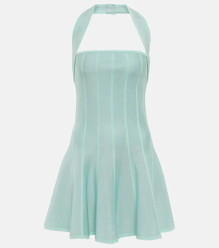 Halterneck minidress