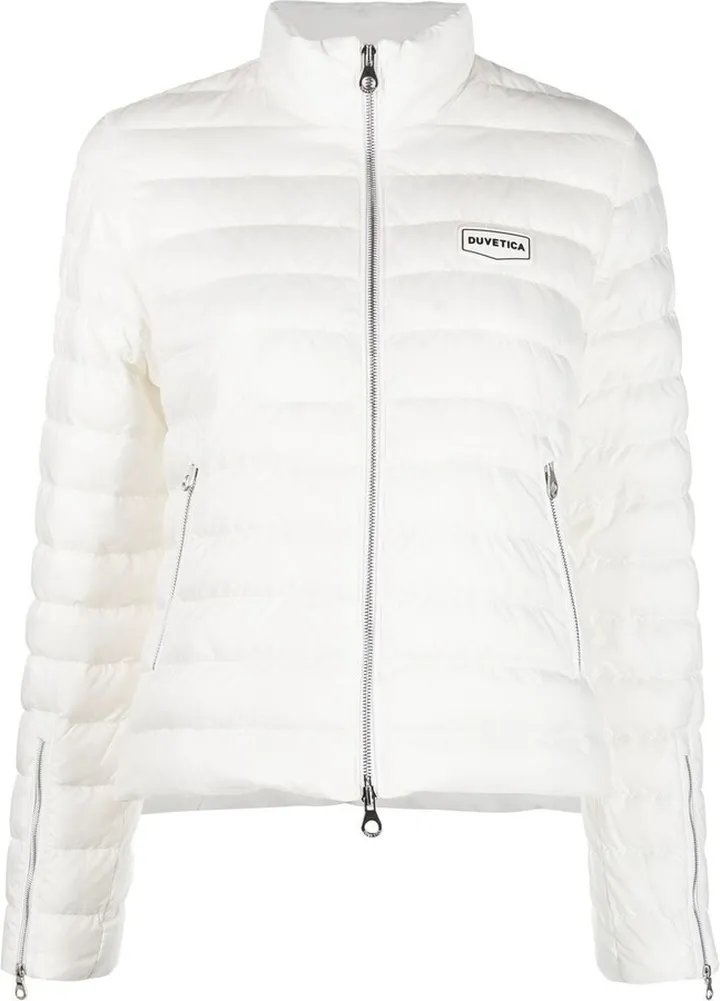 Bedonia logo-patch quilted jacket