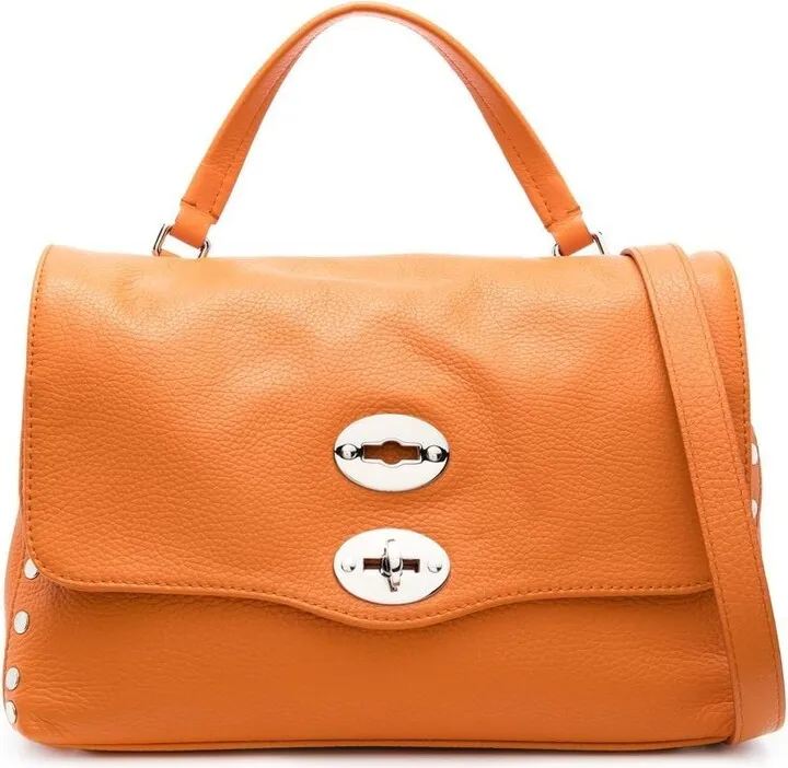 Grained Leather Tote Bag