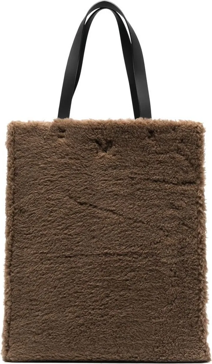 Faux-Shearling Tote Bag