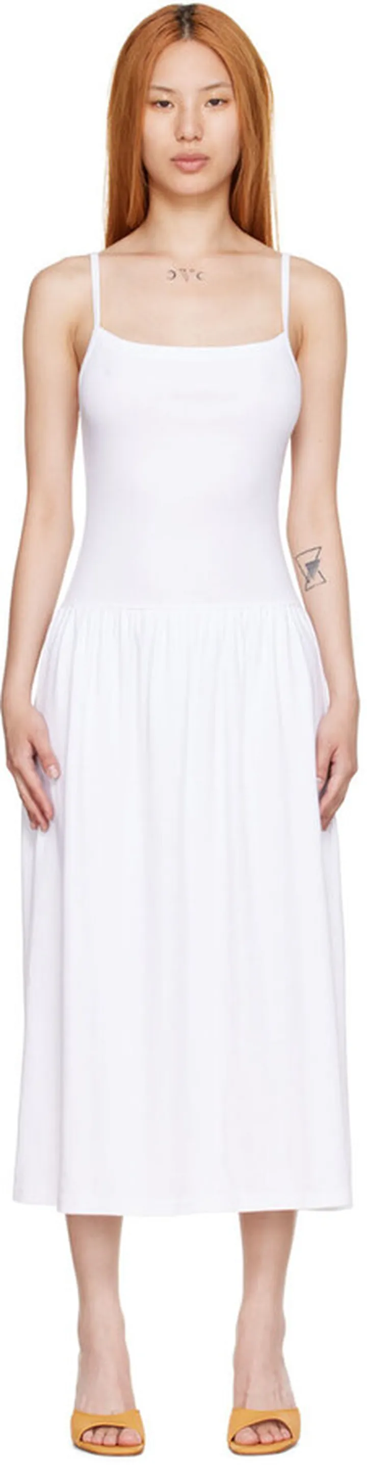 Gil Rodriguez White LaPointe Midi Dress