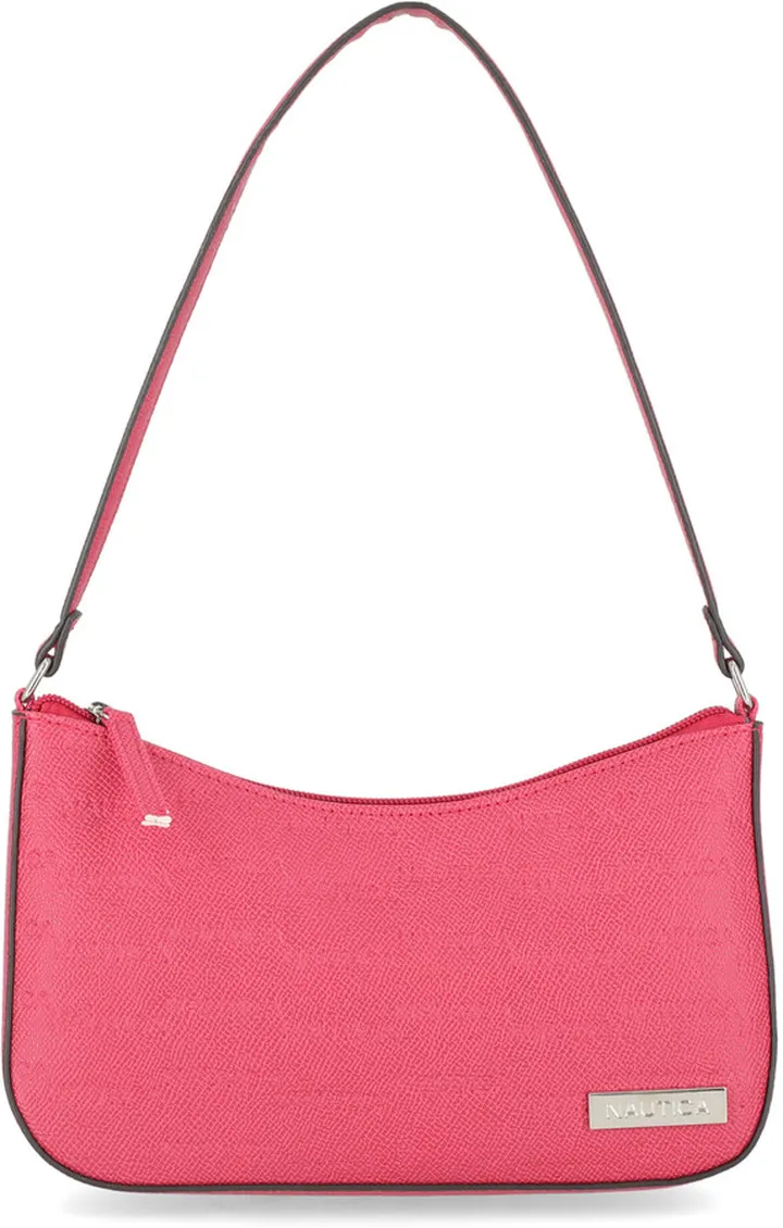 Printed Baguette Shoulder Bag