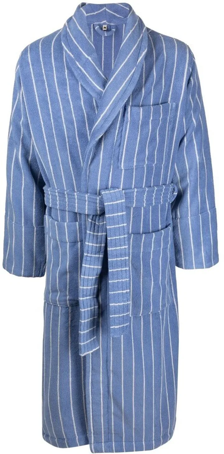 Stripe-Print Organic-Cotton Robe