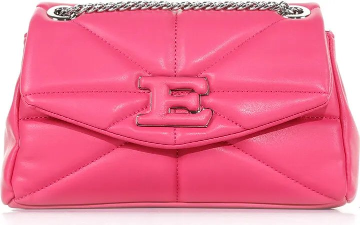 Pink Shoulder Bag With Chain