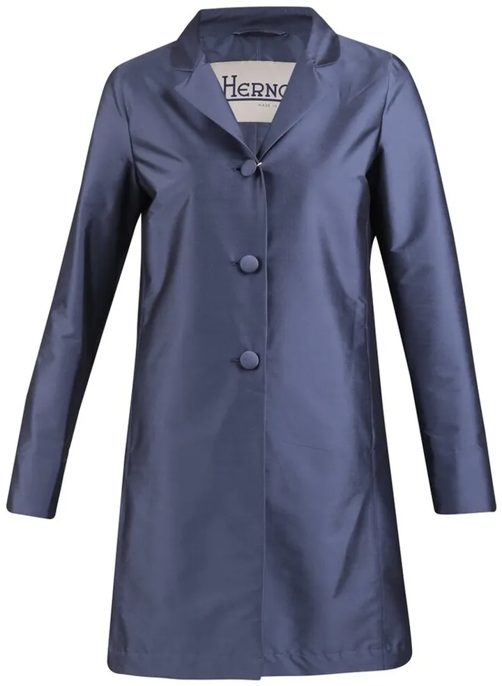 Herno Single-Breasted Buttoned Raincoat