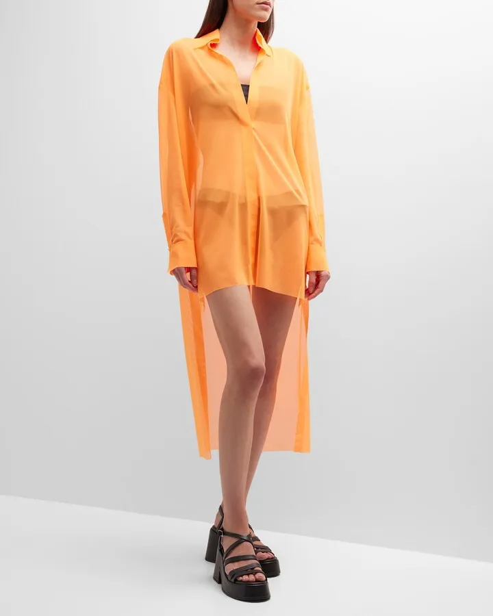 NK High-Low Oversized Boyfriend Shirt