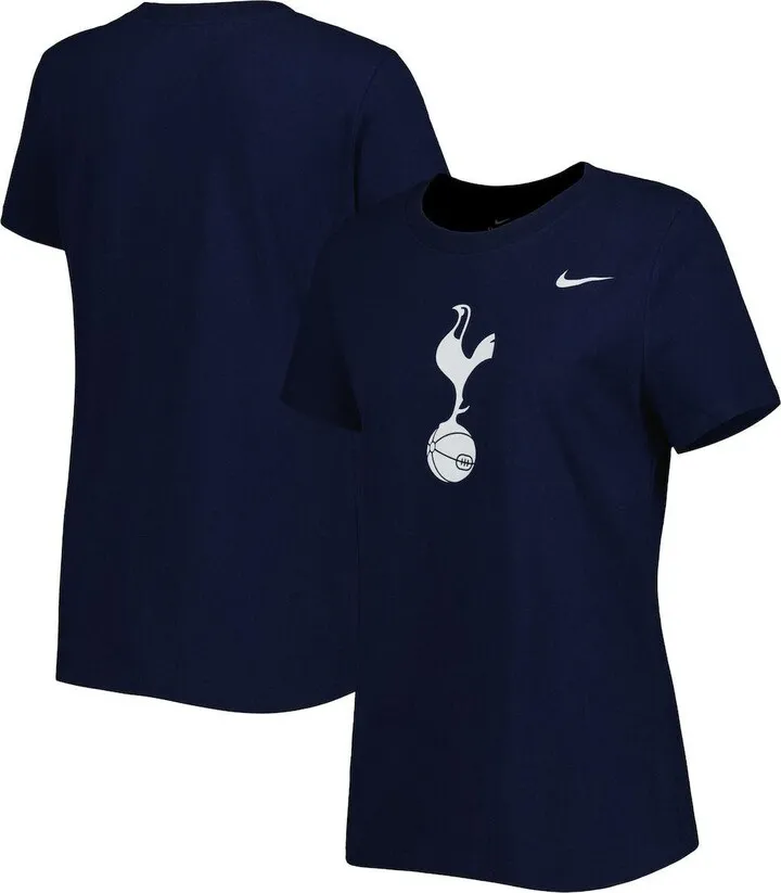 Women's Nike Navy Tottenham Hotspur Club Crest T-Shirt