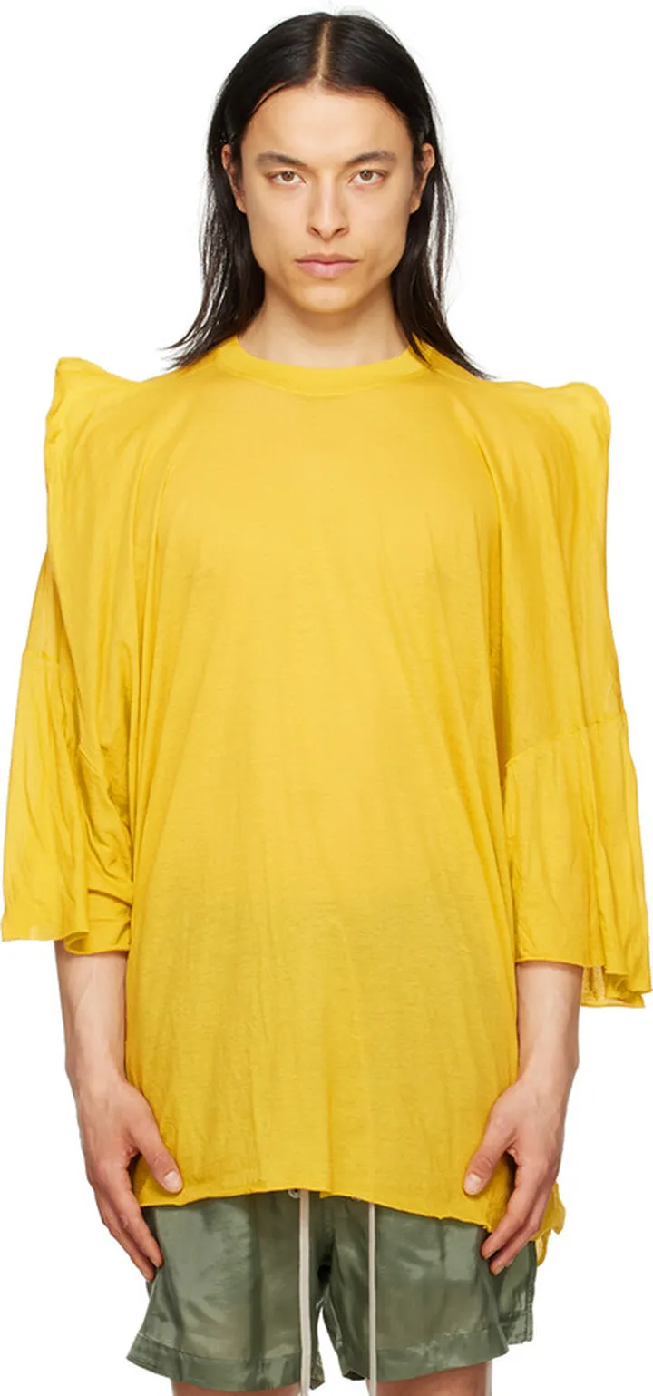 Rick Owens Yellow Tommy Strobe T-Shirt