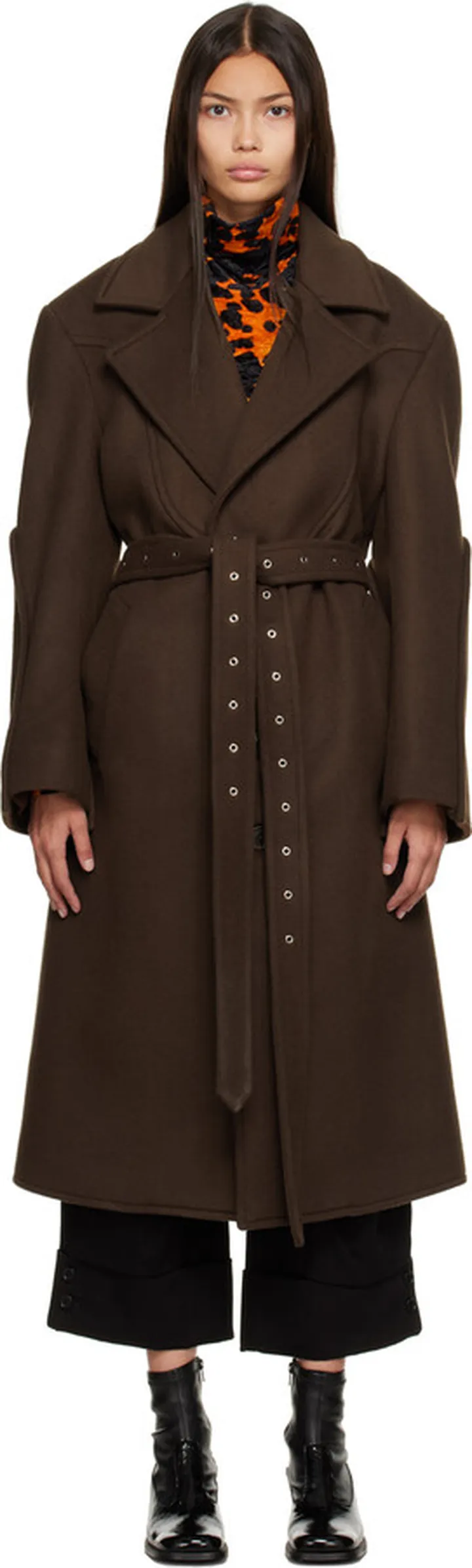 Commission Brown Belted Coat