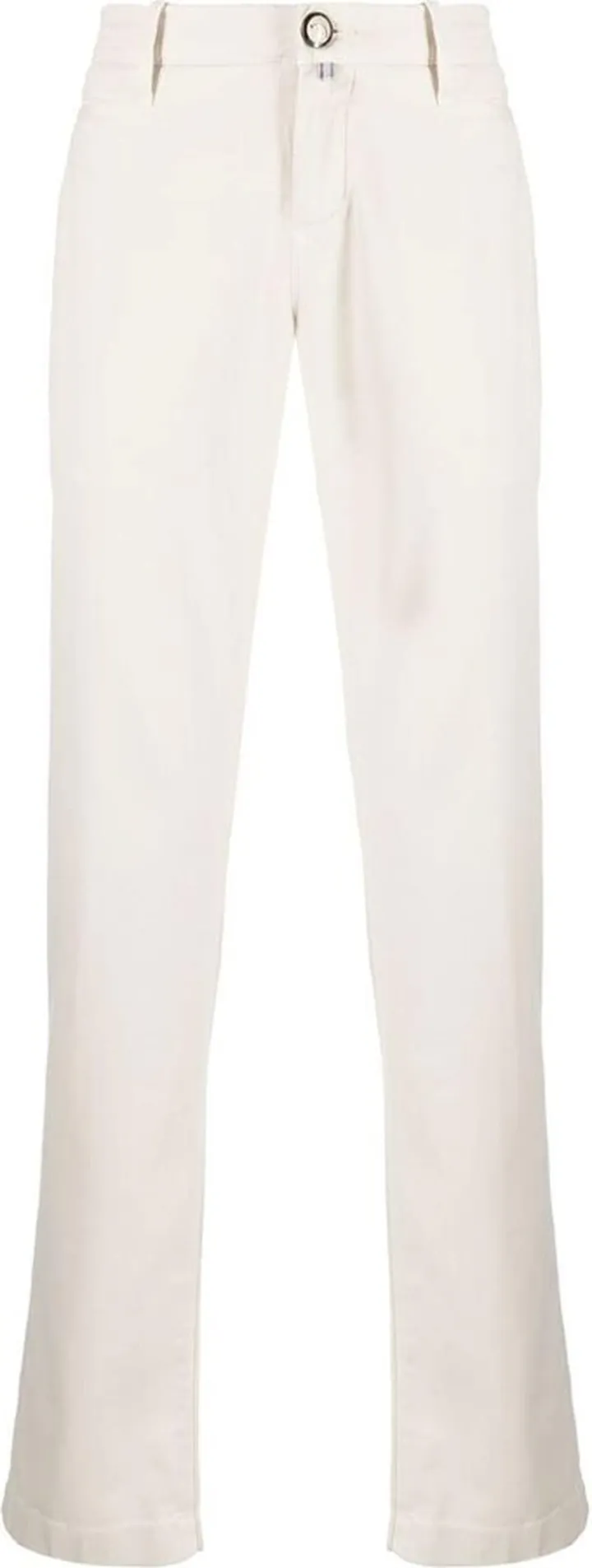 Straight-Leg Twill Trousers